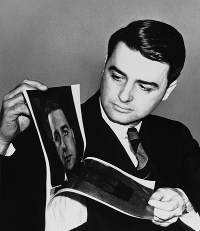 Edwin Land demonstrating instant film