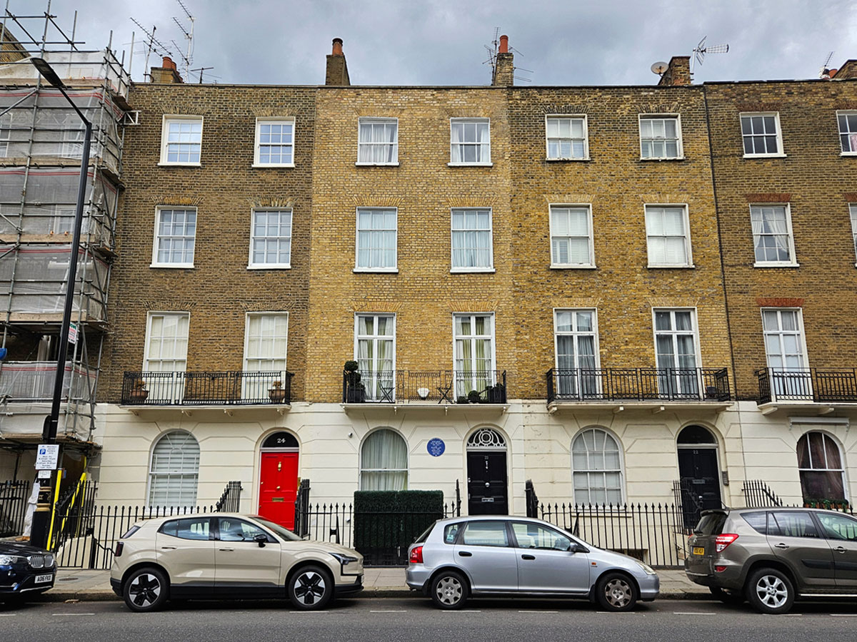 A row of terraced houses in southwest London