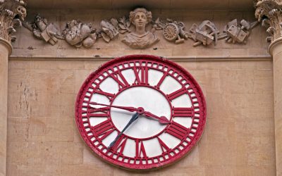 The clock with two minute hands